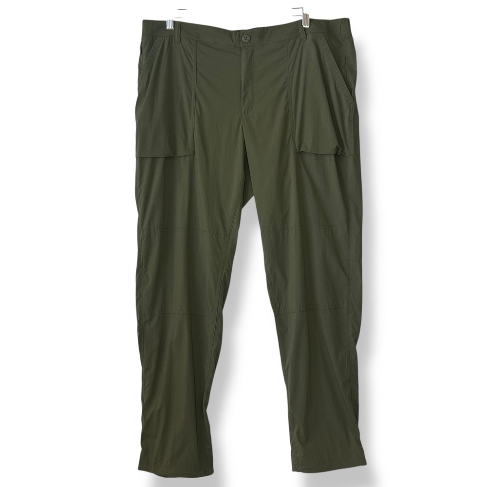 REI Co-op 16 Savanna Trails Pants Olive Green Hiking Outdoor Nylon Lightweight